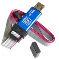 Программатор USB ISP V2.0 для ATMega ATtiny в алюминиевом корпусе + 10 pin кабель